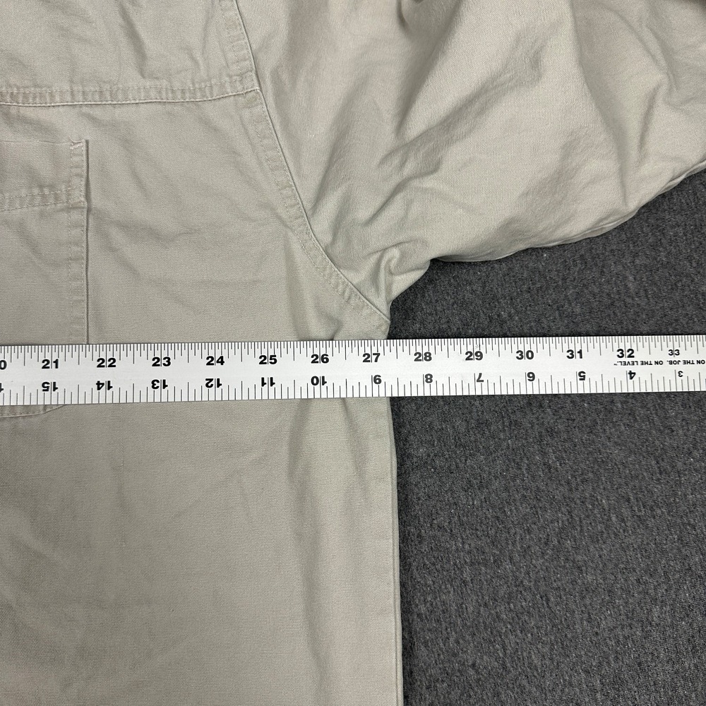 Marlboro Gear Mens Khaki Tan Long Sleeve Button Up Shirt Chest Pocket XXL - Picture 3 of 7
